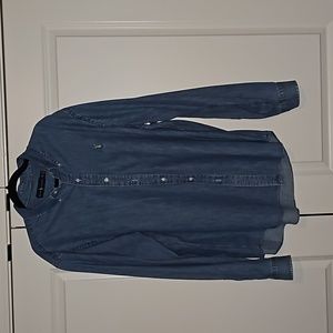 XXL Blue Jean Long Sleeve Shirt